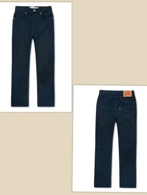 🆕️Boys Levi's 514 Jeans Straight Stretch Sz 4 Reg Navy NWT